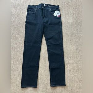 7 For All Mankind Active Sport Straight Jeans Dark Denim Size 36